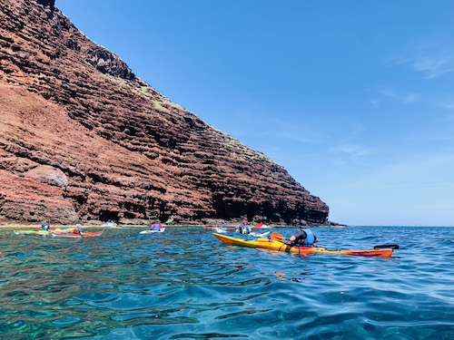 capraia in kayak